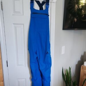 Boys All In Motion XL Adjustable Straps Blue Snow Bib Overalls
